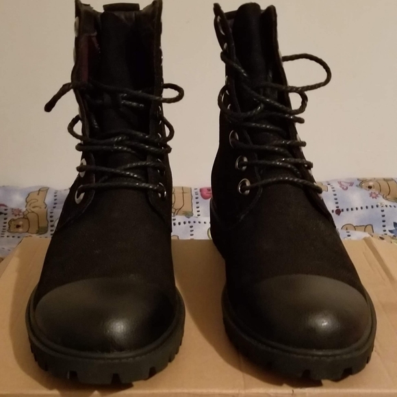 Black 10.5 men combat boots - Picture 7 of 7